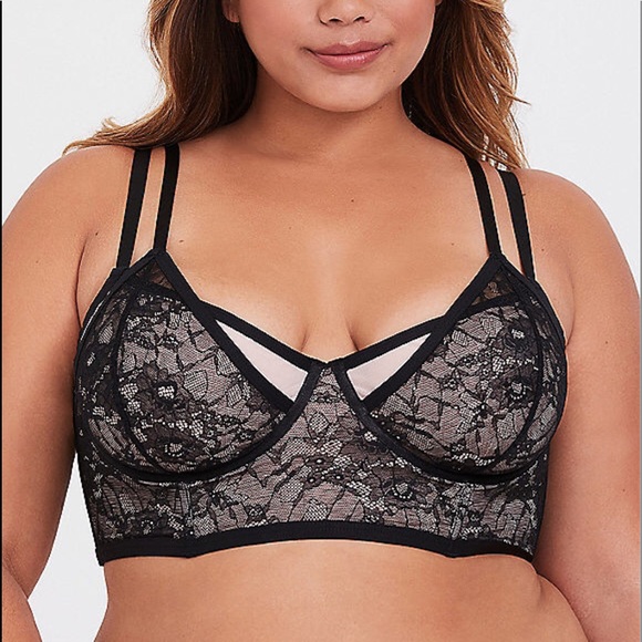 torrid Other - Nwt Torrid size 0 Black Nude Underwire Bralette